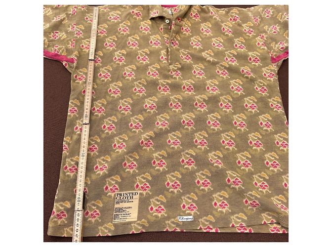 Autre Marque C.P. Company Polo Printed Cloth Rosa Verde Giallo - vista 7