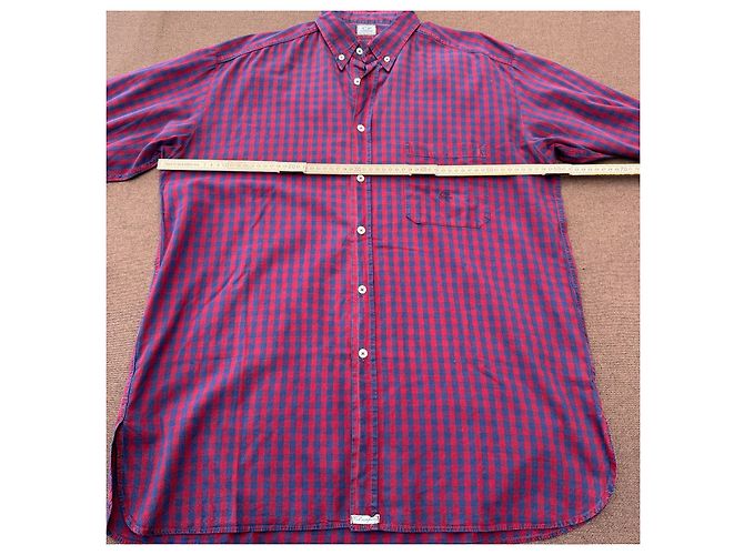 Autre Marque C.P. Company Camicia in cotone a quadretti gingham Rosso Blu scuro - vista 5