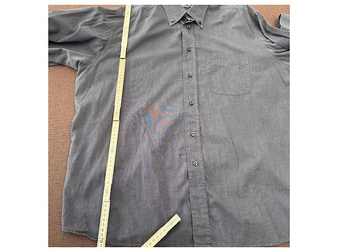 Christian Dior Monsieur Camicia in cotone grigio - vista 7