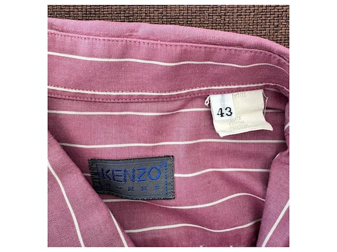 Camicia Kenzo in cotone a righe Rosa - vista 3