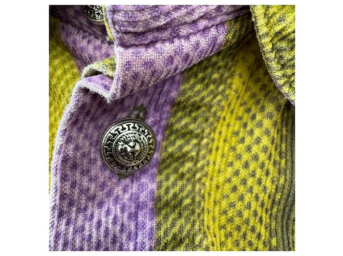 Camicia a righe Gianni Versace Verde Porpora - vista 4