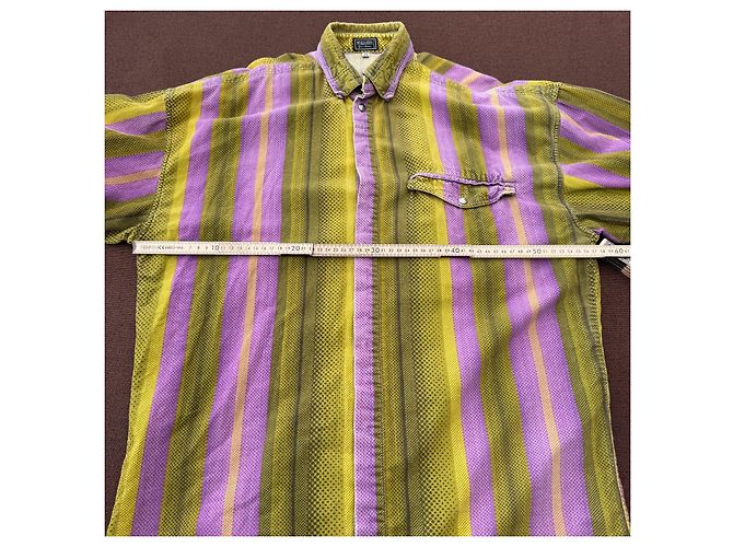 Camicia a righe Gianni Versace Verde Porpora - vista 8
