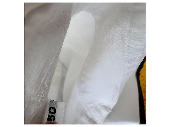 Camicia Dolce & Gabbana in cotone bianco con stampa grafica Multicolore - vista 3