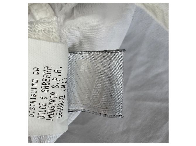 Camicia Dolce & Gabbana in cotone bianco con stampa grafica Multicolore - vista 6