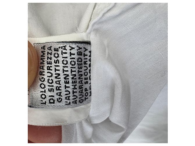 Camicia Dolce & Gabbana in cotone bianco con stampa grafica Multicolore - vista 7