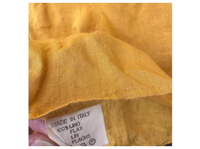 Missoni Uomo Camicia in lino gialla Giallo - vista 4