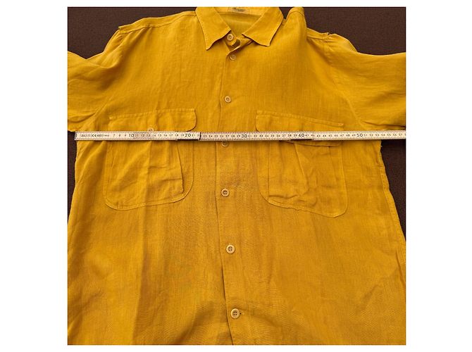 Missoni Uomo Camicia in lino gialla Giallo - vista 6