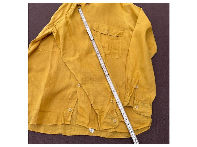 Missoni Uomo Camicia in lino gialla Giallo - vista 8