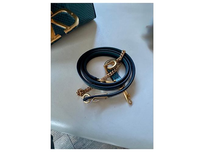 Valentino Garavani Handtasche aus blauer Pythonhaut - Ansicht 10