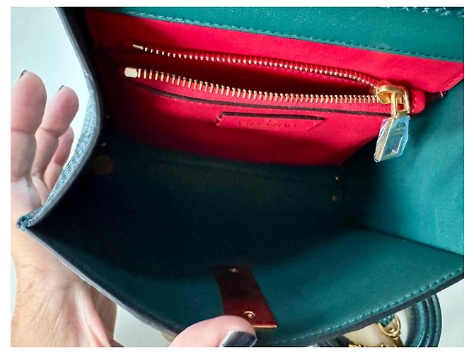 Valentino Garavani Handtasche aus blauer Pythonhaut - Ansicht 14