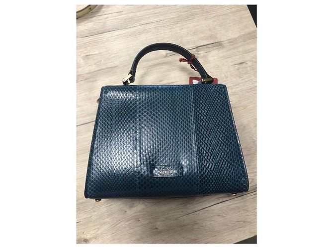 Valentino Garavani Handtasche aus blauer Pythonhaut - Ansicht 19