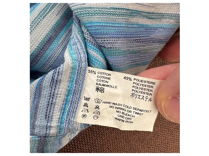 Camicia Sport Missoni Uomo a Righe Blu - vista 6