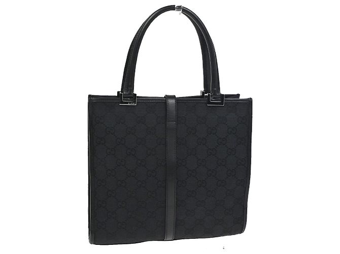 Borsa Tote Gucci Jackie GG Canvas e pelle Small Nero - vista 3