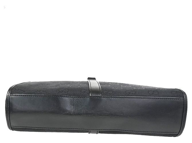 Borsa Tote Gucci Jackie GG Canvas e pelle Small Nero - vista 6