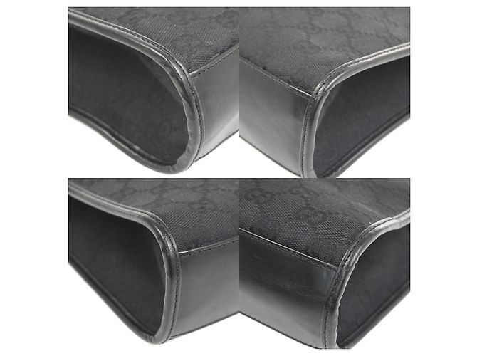 Borsa Tote Gucci Jackie GG Canvas e pelle Small Nero - vista 7