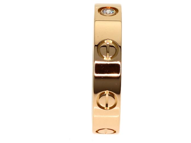 Anello Mini Love di Cartier in oro rosa - vista 3