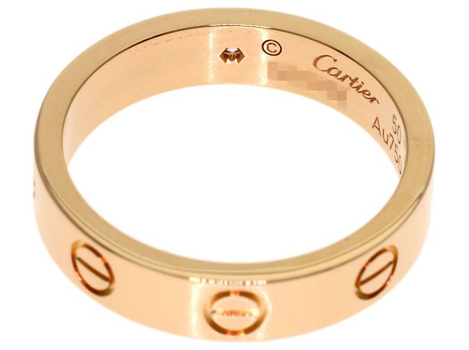 Anello Mini Love di Cartier in oro rosa - vista 4