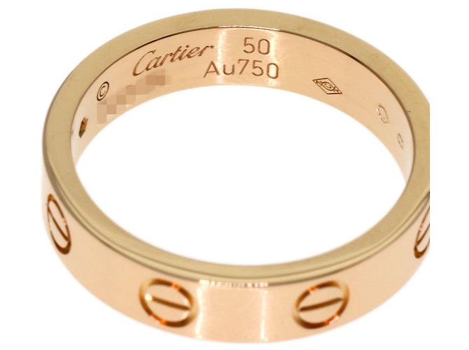 Anello Mini Love di Cartier in oro rosa - vista 5