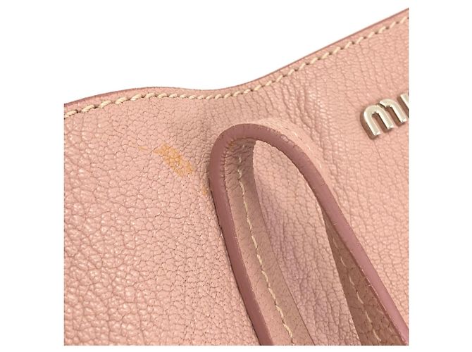 Miu Miu Ledertasche Tote Pink - Ansicht 15