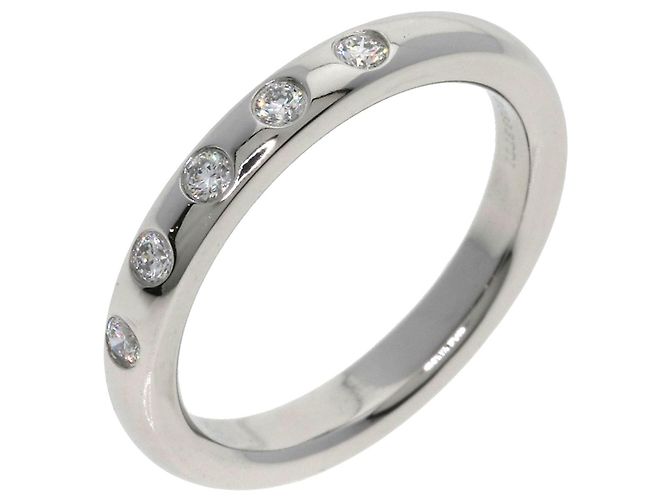 Tiffany & Co. Stacking-Ring 5-teilig mit Diamanten in Platin PT950 - Ansicht 2