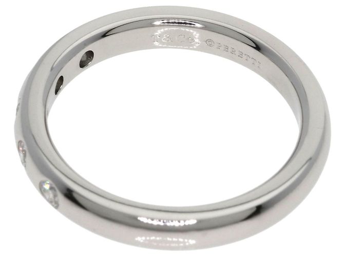 Tiffany & Co. Stacking-Ring 5-teilig mit Diamanten in Platin PT950 - Ansicht 5