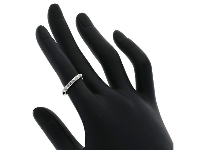 Tiffany & Co. Stacking-Ring 5-teilig mit Diamanten in Platin PT950 - Ansicht 6