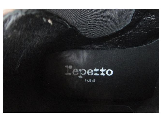 Repetto Botines de Cuero Taupe Gris pardo - vista 7