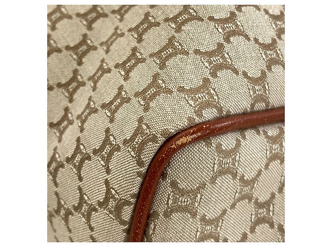 Céline Celine Handtasche aus Macadam-Muster Canvas Braun - Ansicht 17
