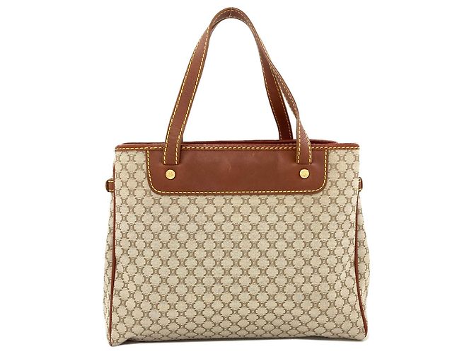 Céline Celine Handtasche aus Macadam-Muster Canvas Braun - Ansicht 2