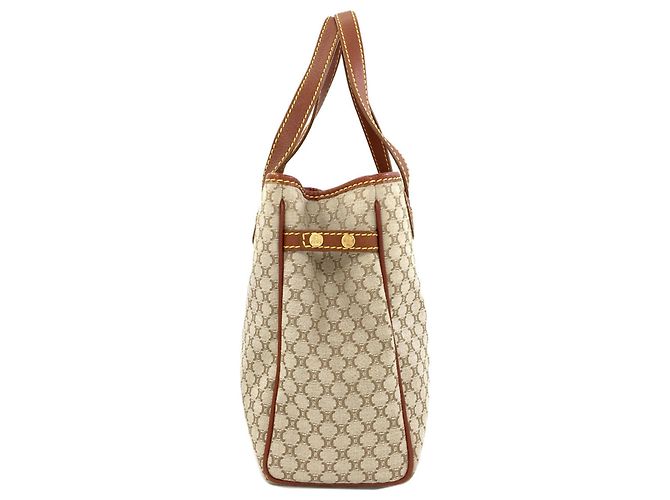 Céline Celine Handtasche aus Macadam-Muster Canvas Braun - Ansicht 3