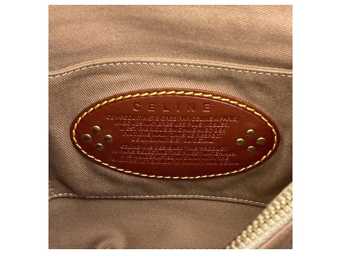 Céline Celine Handtasche aus Macadam-Muster Canvas Braun - Ansicht 6