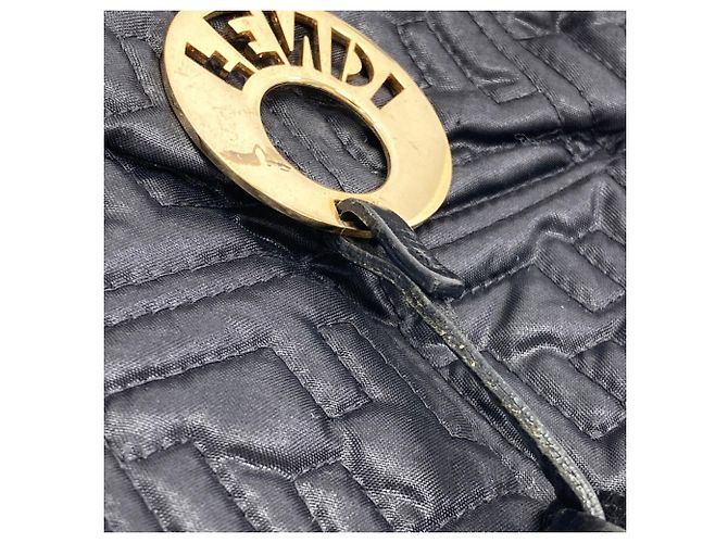 Fendi Zucca gesteppte Nylon-Tote-Bag Schwarz - Ansicht 13