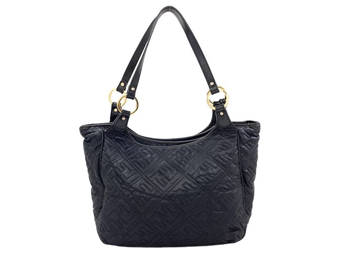 Fendi Zucca gesteppte Nylon-Tote-Bag Schwarz - Ansicht 2