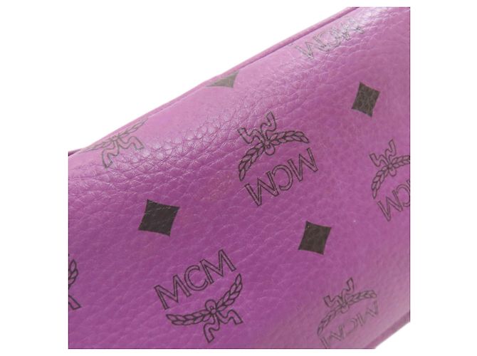 Zaino in PVC viola da donna MCM Porpora - vista 12