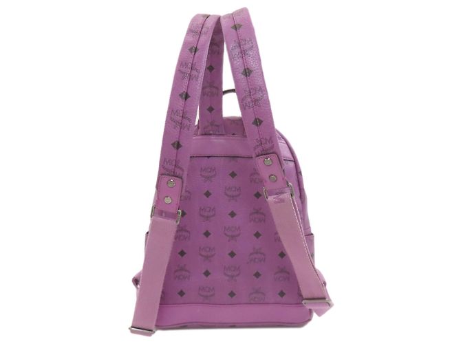 Zaino in PVC viola da donna MCM Porpora - vista 2