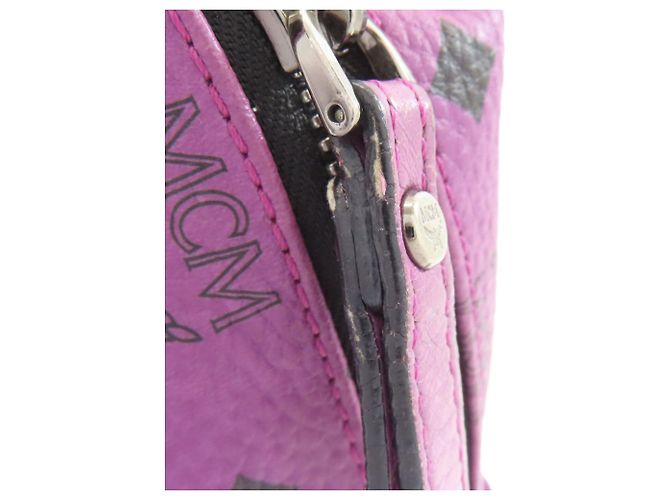 Zaino in PVC viola da donna MCM Porpora - vista 9