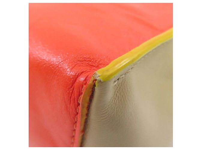 Borsa a 2 vie in pelle Marni Rosso Beige - vista 13