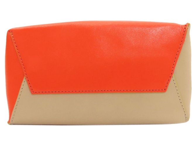 Borsa a 2 vie in pelle Marni Rosso Beige - vista 4