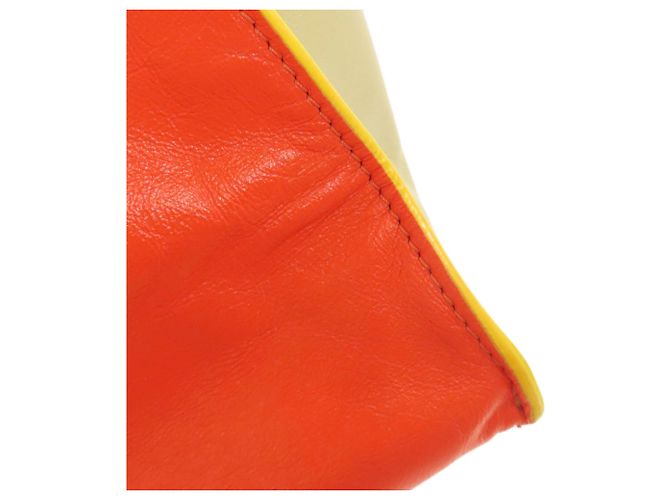 Borsa a 2 vie in pelle Marni Rosso Beige - vista 9