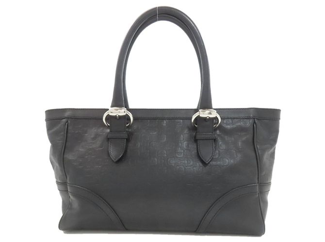 Borsa Tote Gucci Horsebit Pattern Nero - vista 2