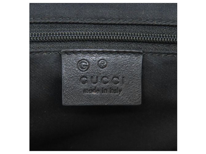 Borsa Tote Gucci Horsebit Pattern Nero - vista 6
