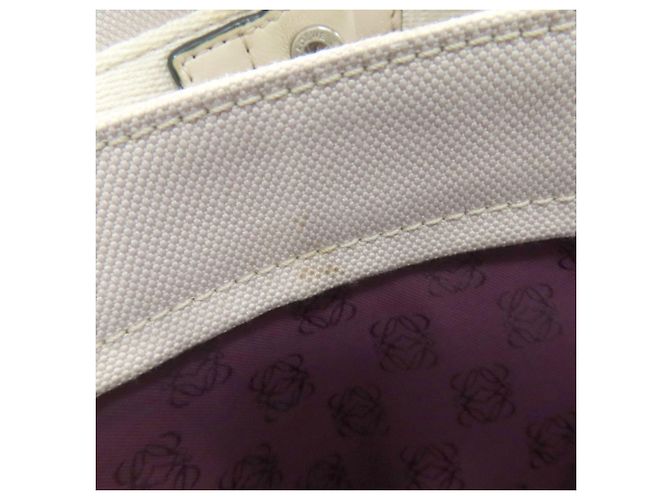 Borsa Tote Loewe Anagram Button Grigio - vista 9