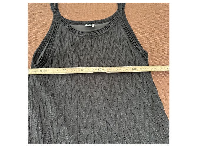 M Missoni Strickkleid Schwarz Chevron - Ansicht 5