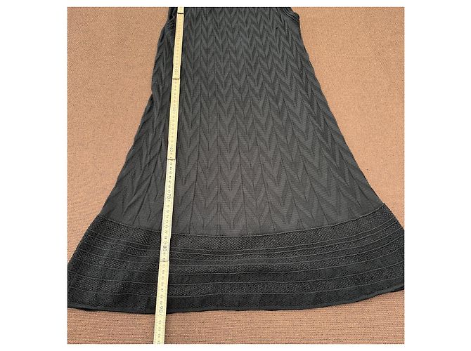 M Missoni Strickkleid Schwarz Chevron - Ansicht 6