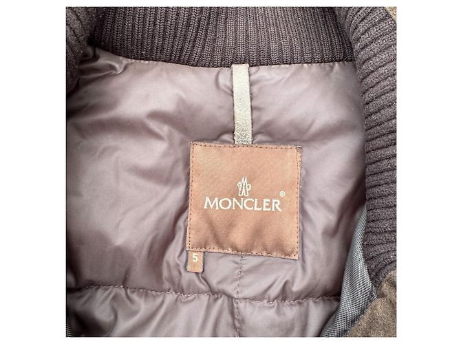 Piumino lungo Moncler Uomo - Blu scuro Nero Blu navy - vista 4