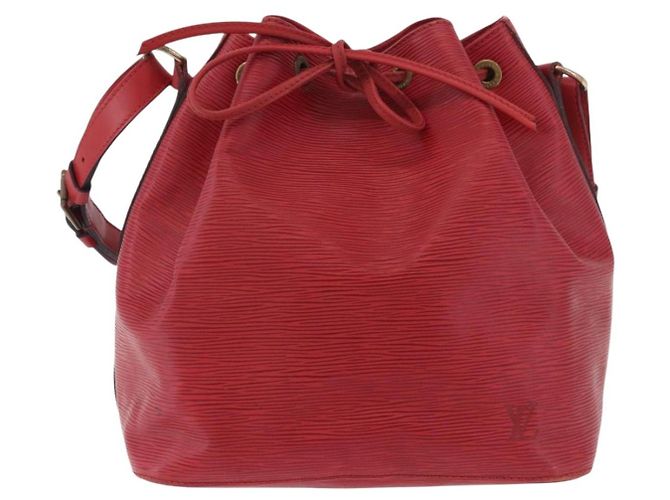 Borsa a Spalla LOUIS VUITTON Epi Petit Noe Rosso M44107 LV Auth 188820 - vista 13