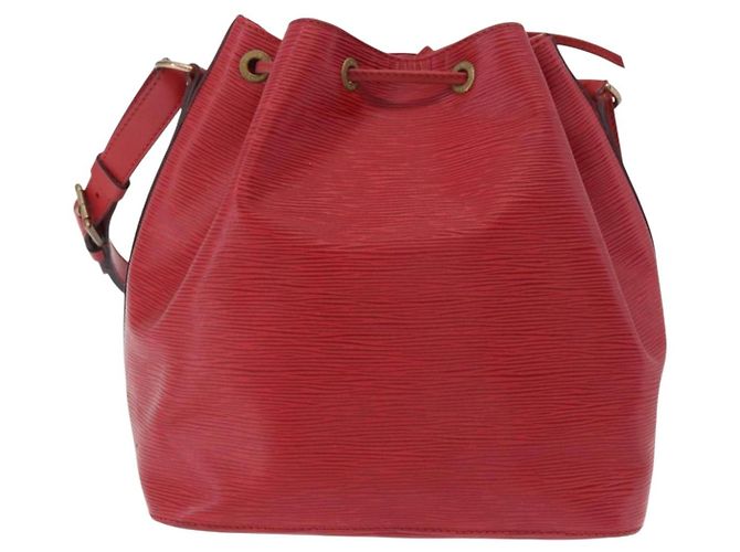 Borsa a Spalla LOUIS VUITTON Epi Petit Noe Rosso M44107 LV Auth 188820 - vista 2