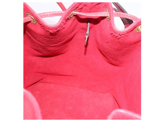 Borsa a Spalla LOUIS VUITTON Epi Petit Noe Rosso M44107 LV Auth 188820 - vista 20