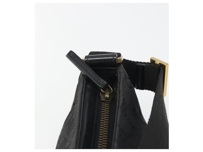 Borsa GUCCI GG Canvas Nera Oro 106644 Auth mr2539A Nero D'oro - vista 10