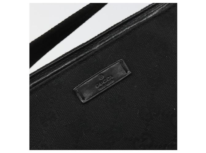 Borsa GUCCI GG Canvas Nera Oro 106644 Auth mr2539A Nero D'oro - vista 17